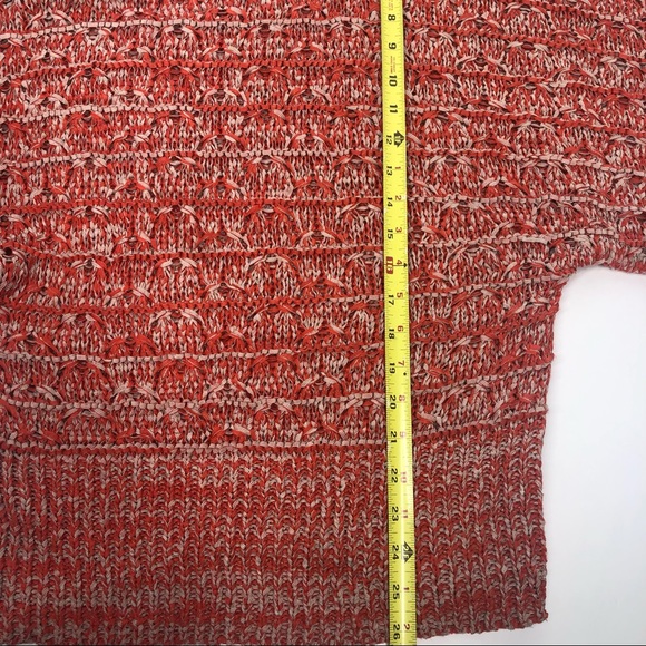 BCBGMAXAZRIA Red Dolman Sleeve Sweater Size Medium - Picture 7 of 8